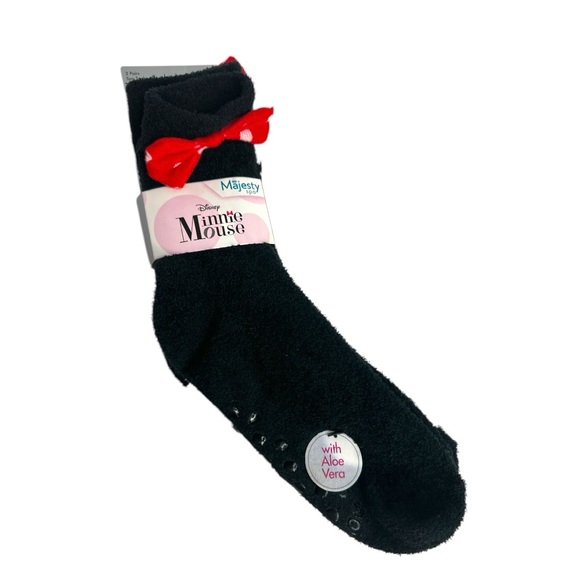 Disney Minnie Mouse Majesty Spa 2-Pack Socks W/Aloe Vera Size 4-10 - Picture 6 of 9
